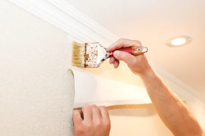 Pose de papier peint à Vieux-Mesnil — revêtements muraux et toiles de verre